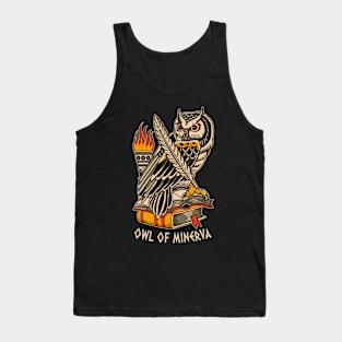 Owl of minerva tatto Tank Top